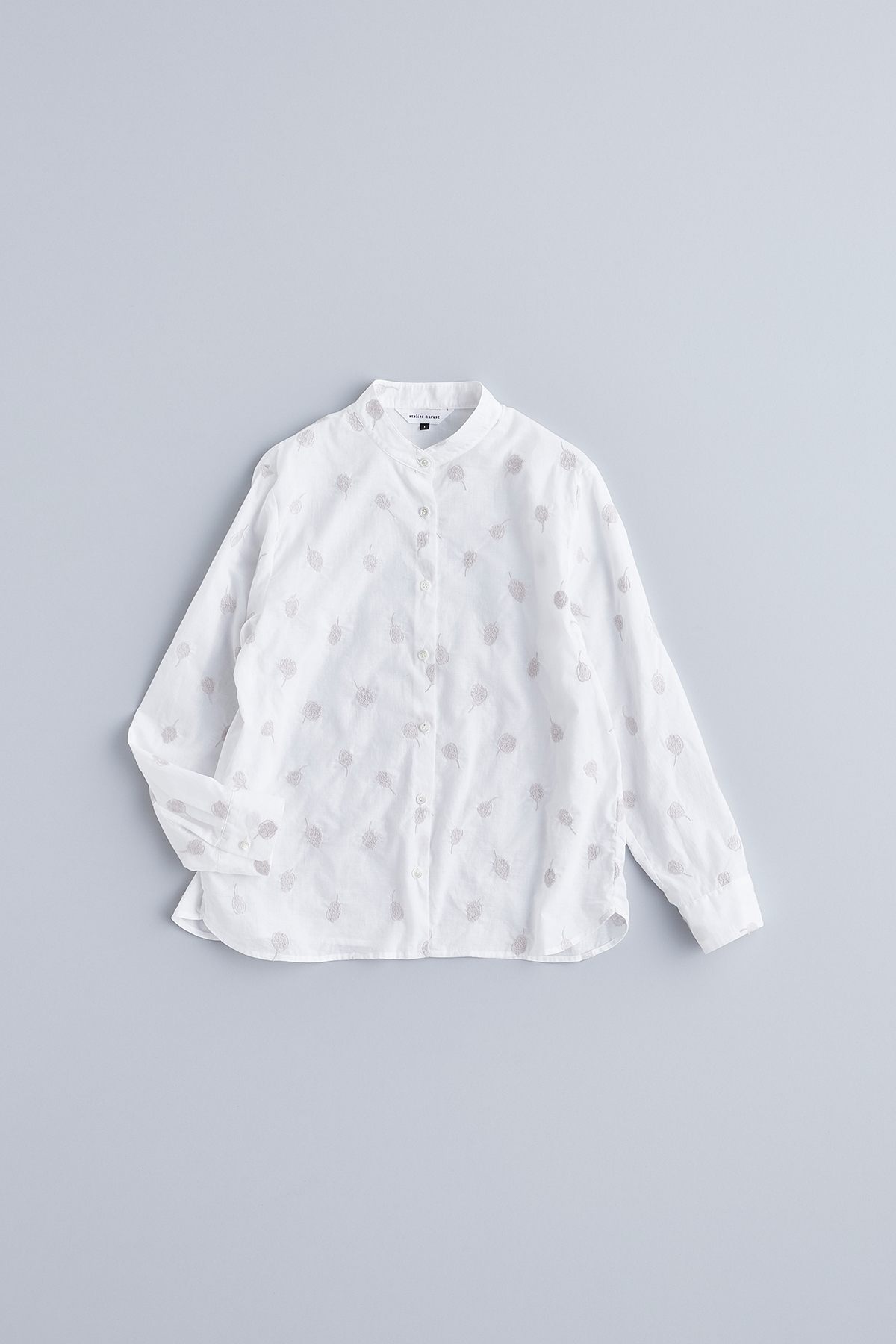 cotton band collar blouse ~chamomile~【InFormal series】